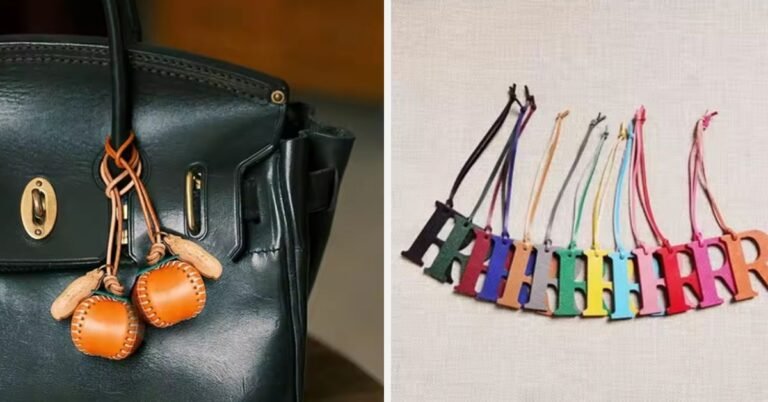 luxury and affordable leather bag charms